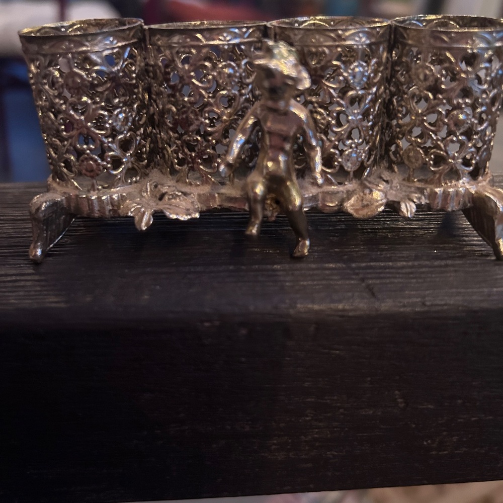 Sam Fink vintage filigree lipstick holder